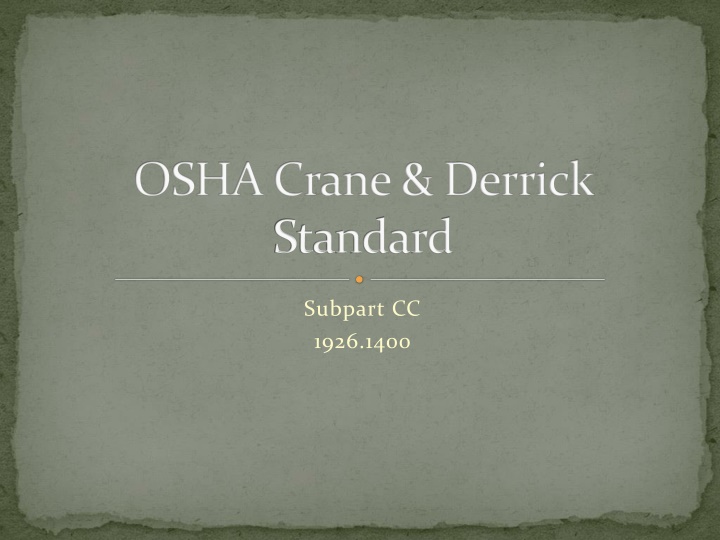 OSHA Crane & Derrick Standard - Impact of Signalperson Qualifications