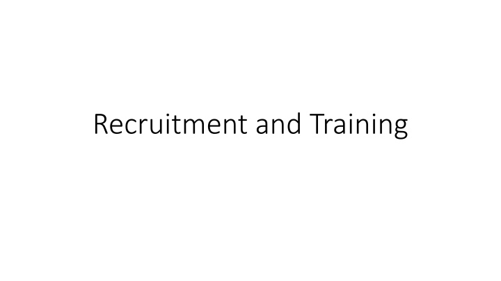 Evolution of Recruitment and Training in Military History