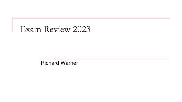 exam review 2023 n.w