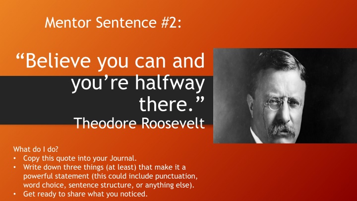 Mentor Sentences Exploration