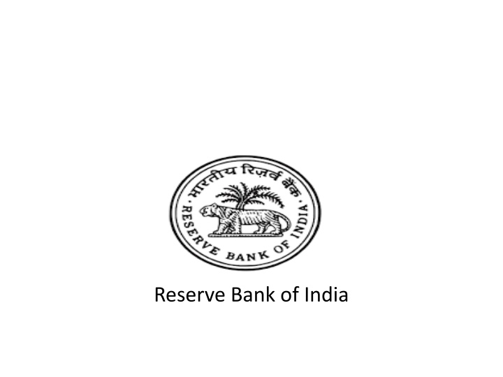 reserve bank of india n.w