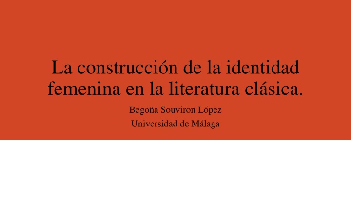 la construcci n de la identidad femenina n.w