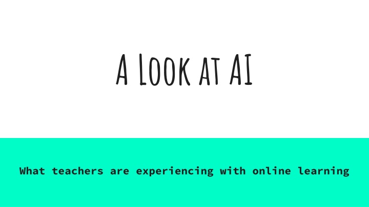 a look at ai n.w