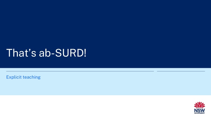 that s ab surd n.w