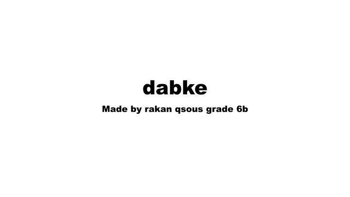 Dabke: A Traditional Middle Eastern Dance Form
