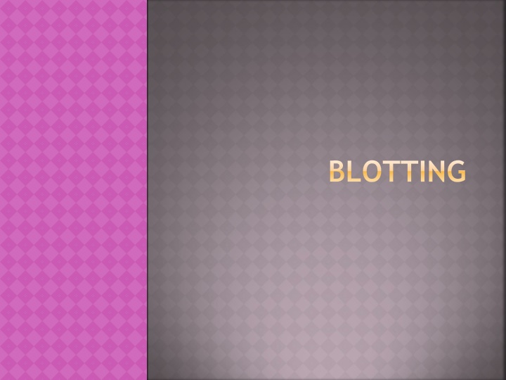 blotting n.w