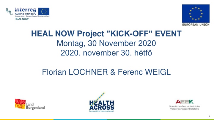 heal now project kick off event montag n.w