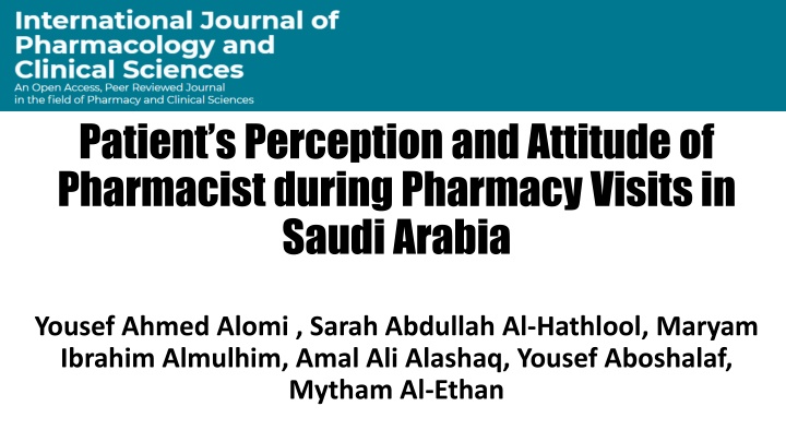patient s perception and attitude of pharmacist n.w
