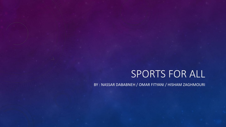 sports for all n.w