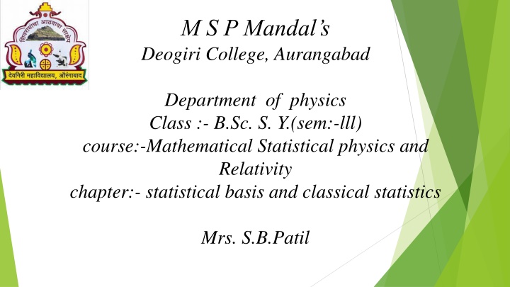 Statistical Basis in Classical Statistics