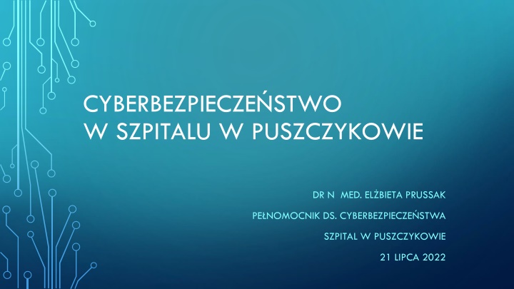 cyberbezpiecze stwo w szpitalu w puszczykowie n.w