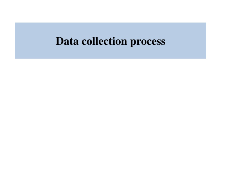 data collection process n.w
