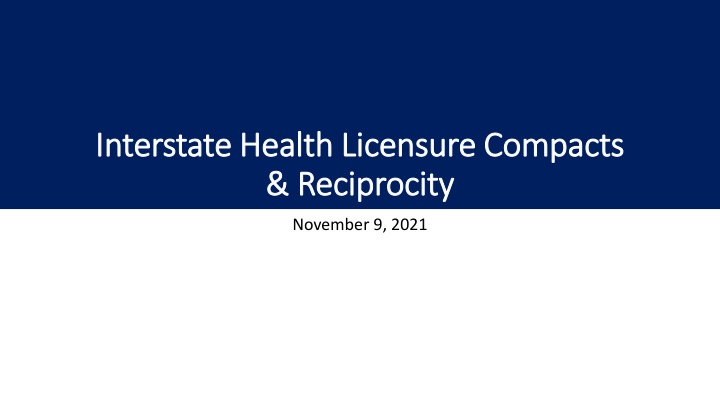 interstate health licensure compacts interstate n.w