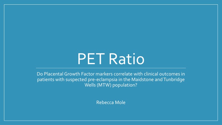 pet ratio n.w