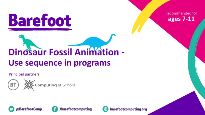 Dinosaur Fossil Animation for Ages 7-11: Programming Partners