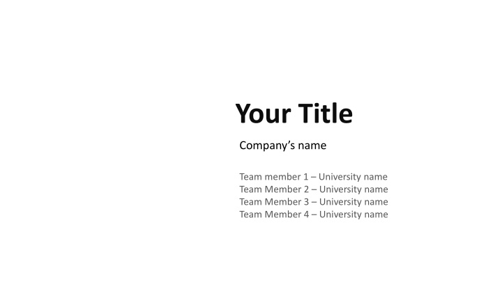 your title n.w