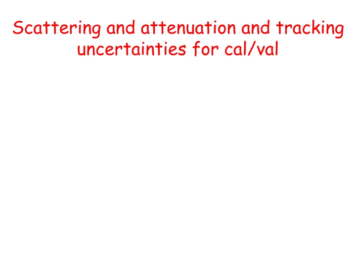 Beam Attenuation Measurement Reality