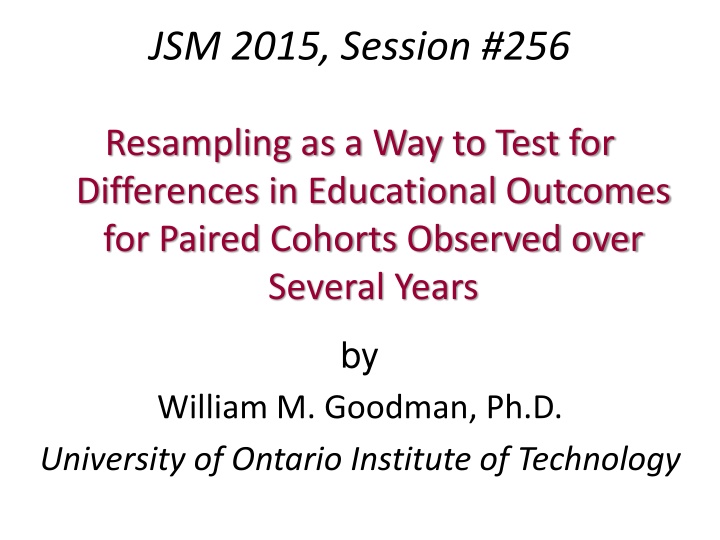 jsm 2015 session 256 n.w
