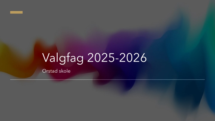 valgfag 2025 2026 n.w