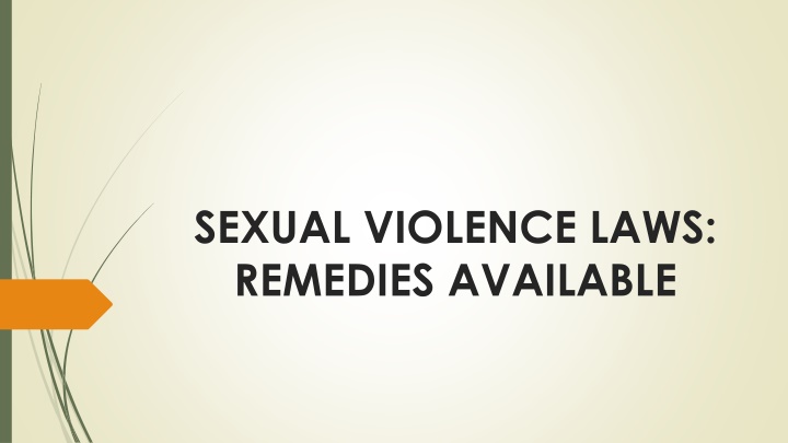 sexual violence laws remedies available n.w