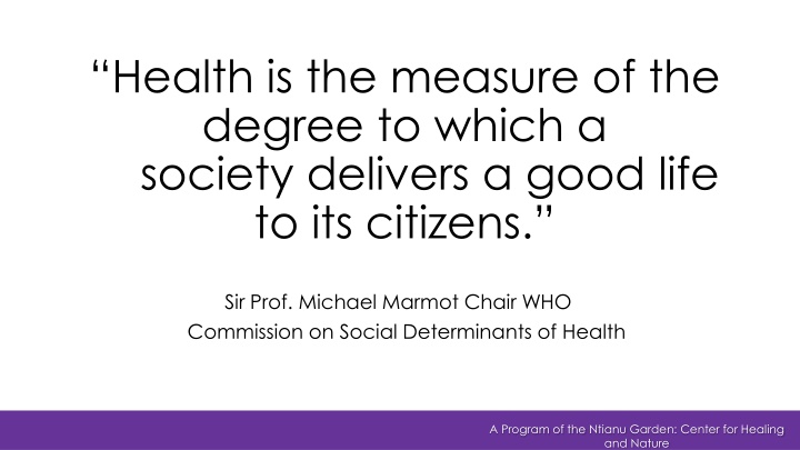 health is the measure of the degree to which n.w