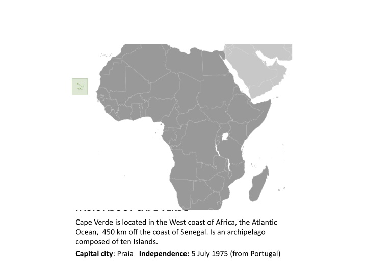 facts about cape verde n.w