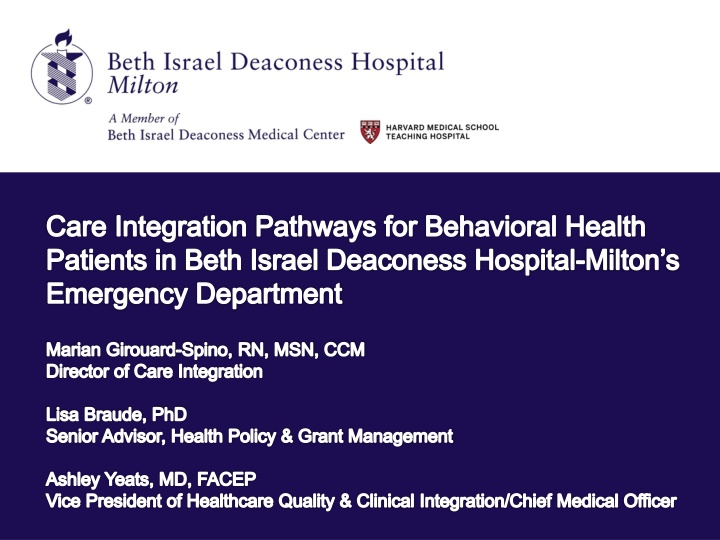 care integration pathways for behavioral health n.w