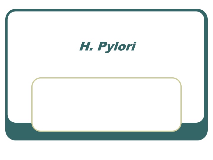 h pylori n.w