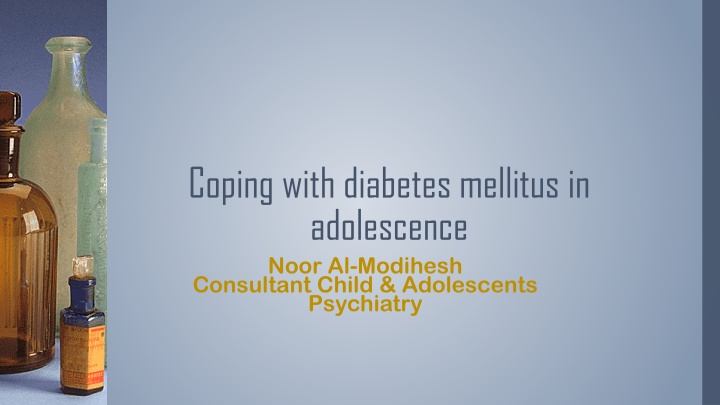 coping with diabetes mellitus in adolescence n.w