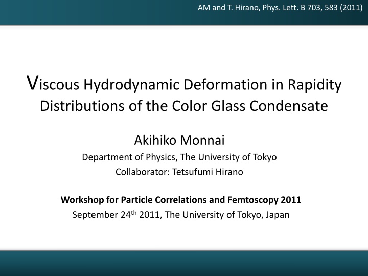 am and t hirano phys lett b 703 583 2011 n.w