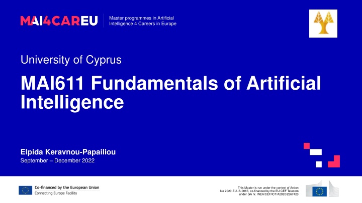 Master Programmes in Artificial Intelligence for Careers in Europe