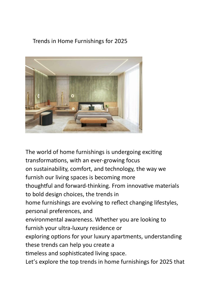 trends in home furnishings for 2025 n.w