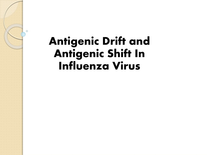 antigenic drift and antigenic shift in influenza n.w
