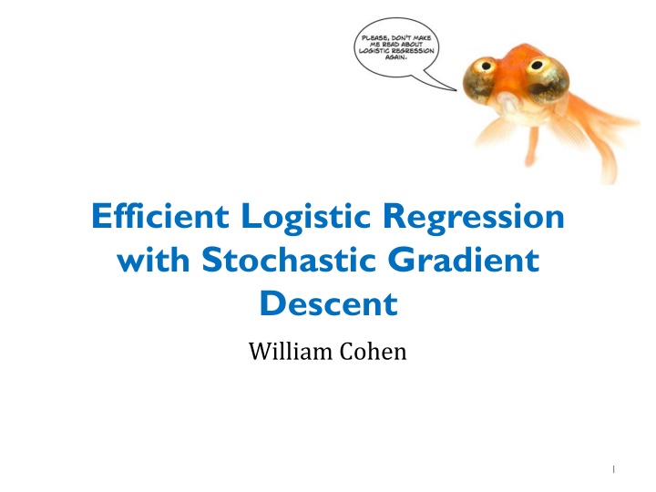 efficient logistic regression with stochastic n.w