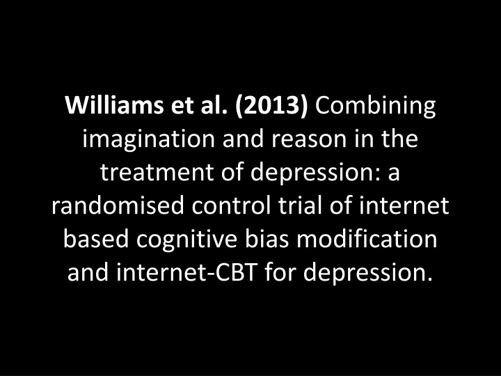 williams et al 2013 combining imagination n.w