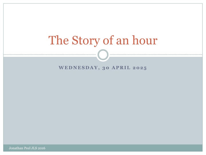 the story of an hour n.w