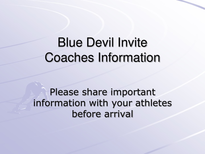 blue devil invite coaches information n.w