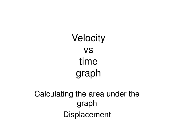velocity vs time graph n.w