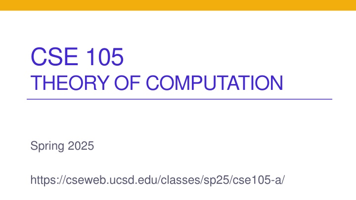cse 105 theory of computation n.w
