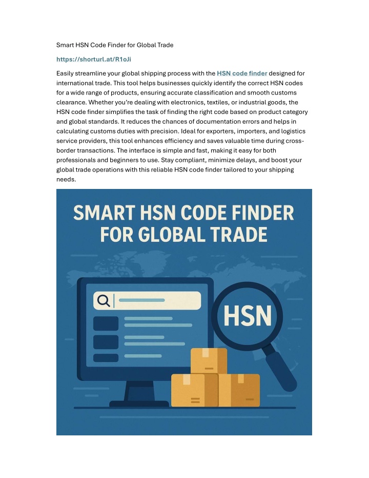 smart hsn code finder for global trade n.w