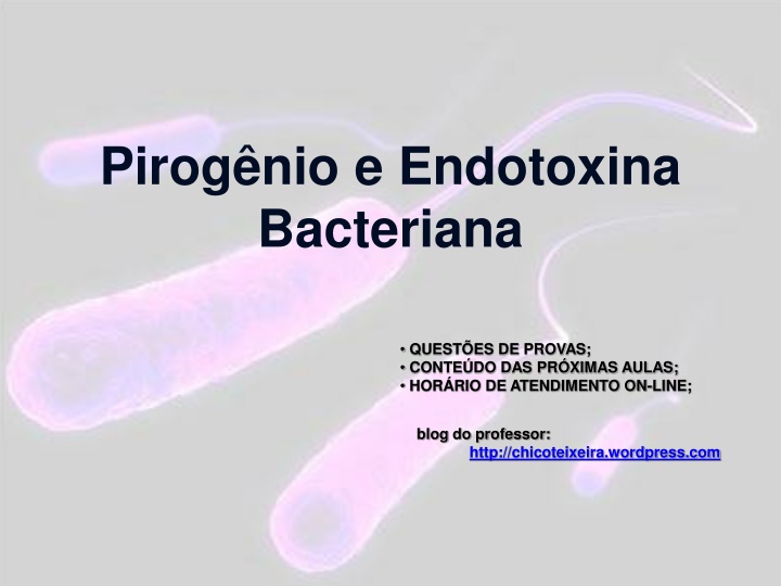 pirog nio e endotoxina bacteriana n.w