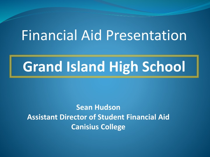 financial aid presentation n.w