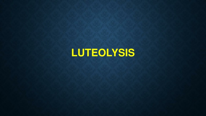 Understanding Luteolysis and Prostaglandins in Reproduction