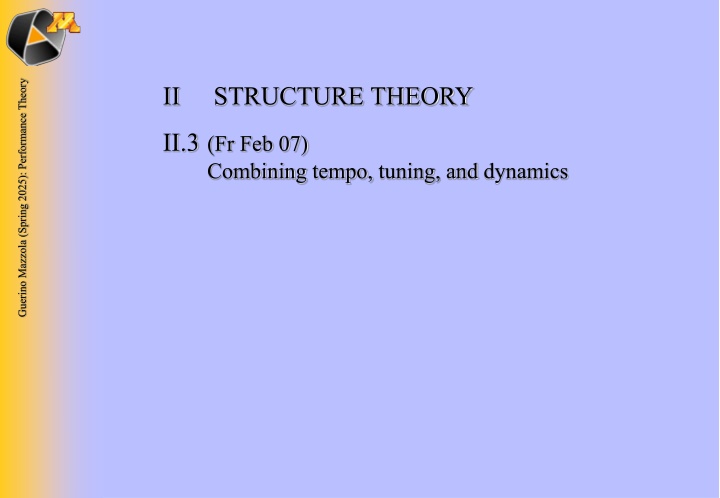 guerino mazzola spring 2025 performance theory n.w