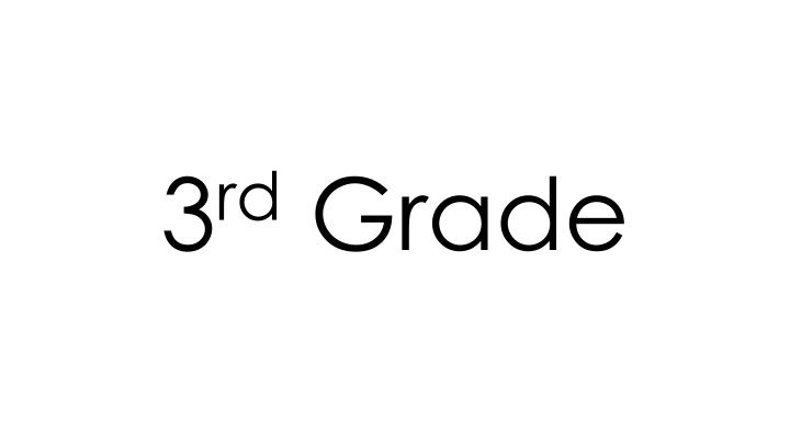 3 rd grade n.w