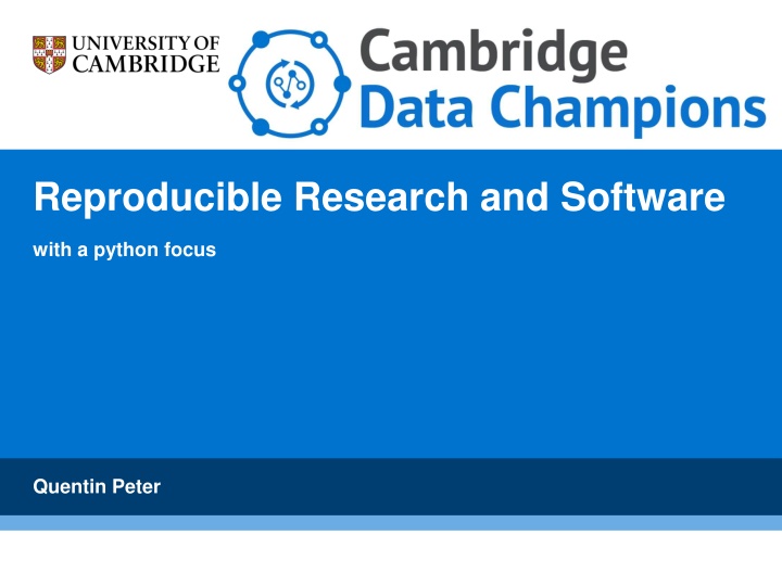 reproducible research and software n.w