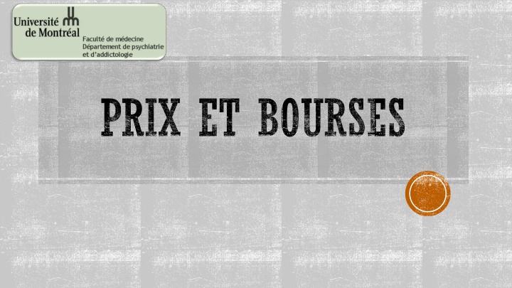 prix et bourses n.w