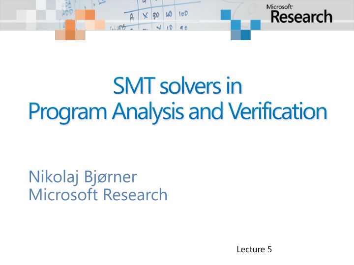 smt solvers in n.w