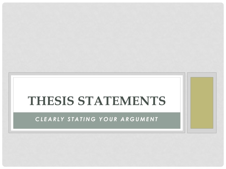 thesis statements n.w