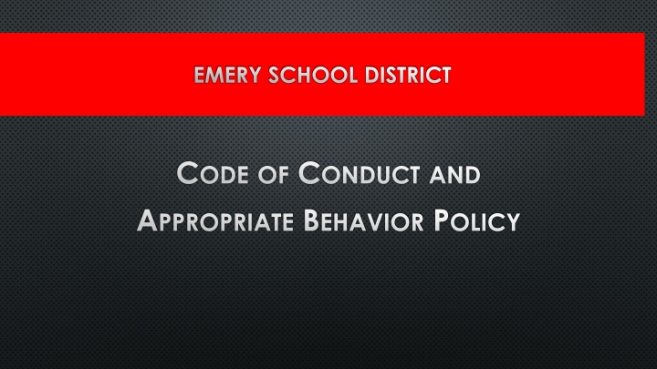 emery school district n.w